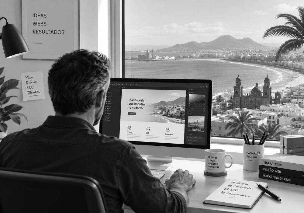 Diseño web en remoto para el resto de Canarias