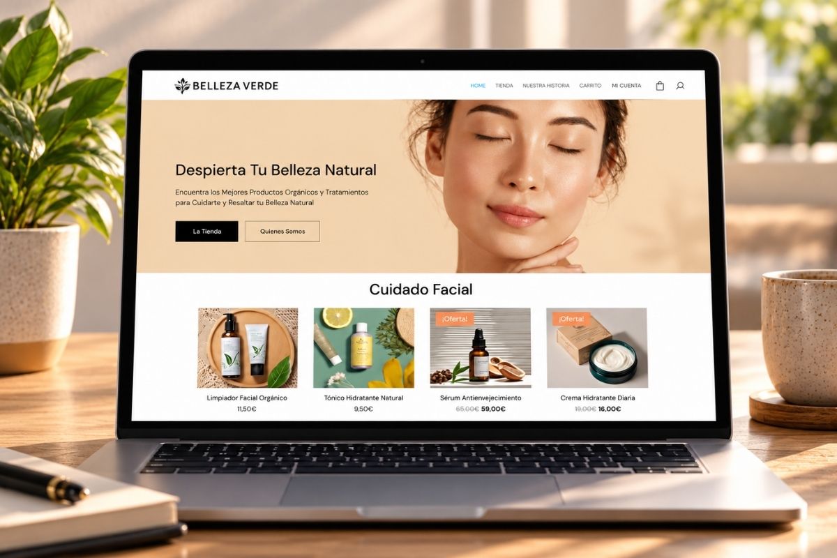 Ejemplo de tienda online en ordenador y móvil, diseño de tiendas online en Tenerife